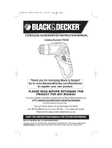 Black & Decker 90544571 User manual