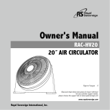 Royal Sovereign RAC-HV20 Owner's manual