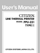Citizen PPU-231II User manual