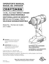 Craftsman 315.114832 User manual
