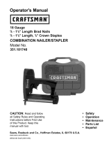 Craftsman 351181740 Owner's manual