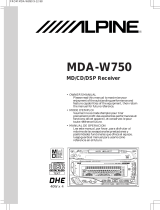 Alpine MDA-W750 Owner's manual
