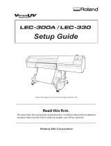 Roland LEC-300 Installation guide