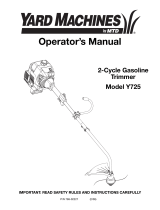 MTD Y725 User manual