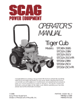 Scag Power Equipment Tiger Cub User manual