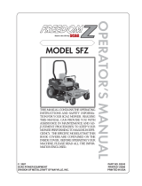 Scag Power Equipment FREEDOM Z SFZ Operating instructions