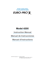 Euro-Pro 420 User manual