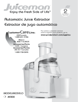 Juiceman HIGH power juice extractor User guide