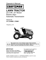 Craftsman 917.276860 Owner's manual