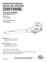 Craftsman 315.CR2100 User manual