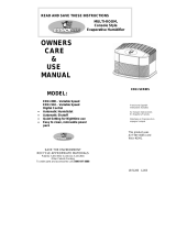 Essick ED11 800 Owner's Care & Use Manual