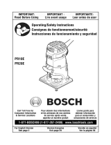 Bosch PR10E Owner's manual