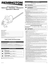 Remington RM4522TH Operating instructions