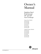 GE ZGU36N4RH2SS Owner's manual