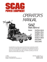 Scag Power Equipment SWZ-21KAE User manual