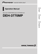 Pioneer DEH-3770MP User manual