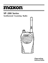 Maxon Synthesized Scanning Radio User manual