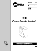 Miller Electric Remote Operator Interface User manual
