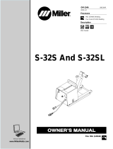 Miller Electric S-32SL Owner's manual