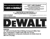 DeWalt DWS780 TYPE 20 Owner's manual