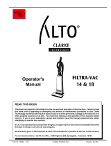 Alto Filtra-Vac 14 User manual