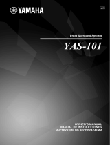 Yamaha YAS-101 Owner's manual