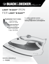 Black & Decker LIGHT `N EASY F920C User manual