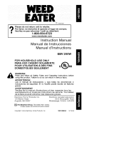 Weed Eater WEBV 215 Owner's manual