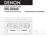 Denon DND6000 - Dual DJ CD Player Operating instructions