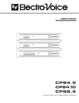 Electro-Voice CPS4.5, CPS4.10, CPS8.5 Owner's manual