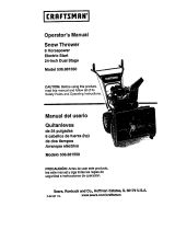 Craftsman SNOWTHROWER 536.8884 User manual