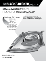 Black & Decker STEAMADVANTAGE IR008SNA User manual