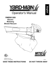 Yard-Man YMESV1300 Owner's manual