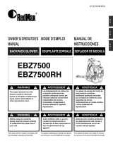 RedMax EBZ7500/EBZ7500RH User manual