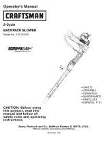 Craftsman INCREDI.PULL 316.794791 Owner's manual