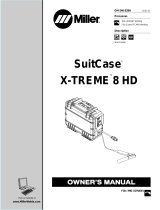 Miller Electric SuitCase X-TREME 8 HD Owner's manual