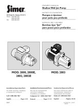 Simer 2800E User manual