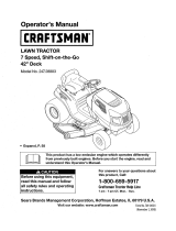 Craftsman 13AN77SS299 Owner's manual