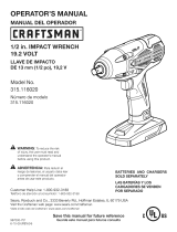 Craftsman 315116020 Owner's manual