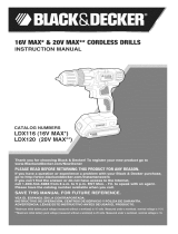 Black & Decker LDX120C TYPE 1 Owner's manual
