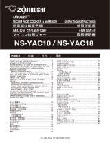 Zojirushi NS-YAC10/18 Owner's manual