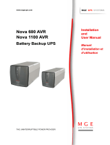 MGE UPS Systems Nova 600 AVR User manual