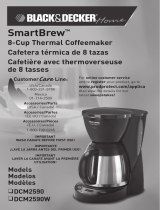 Black and Decker SmartBrew DCM2590W User manual