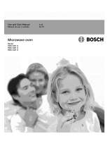 Bosch HMV3061U/01 Owner's manual