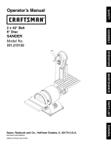 Craftsman 21513 - 2 x 42 in. Belt/6 Disc Sander User manual