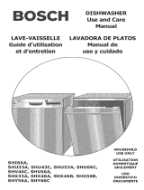 Bosch Appliances SHU33A User manual