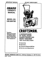 Craftsman 536.884780 Owner's manual