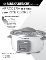 Black and Decker Appliances RC3303 User guide