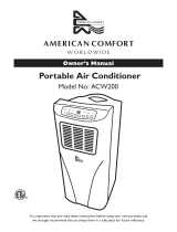 American Comfort Worldwide ACW200 Owner's manual