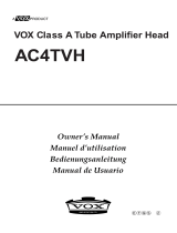 Vox AC15HTVH Owner's manual